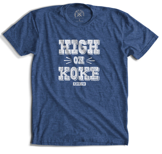 High on KOKE T-Shirt - Royal Blue